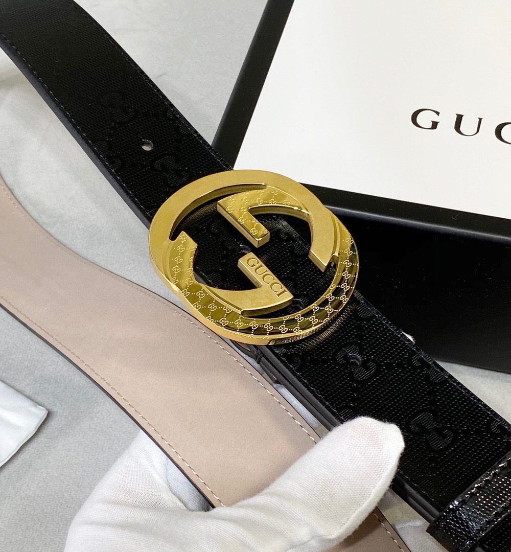 1:1 Replica Gucci Signature Belt Black For Women, Women Belt