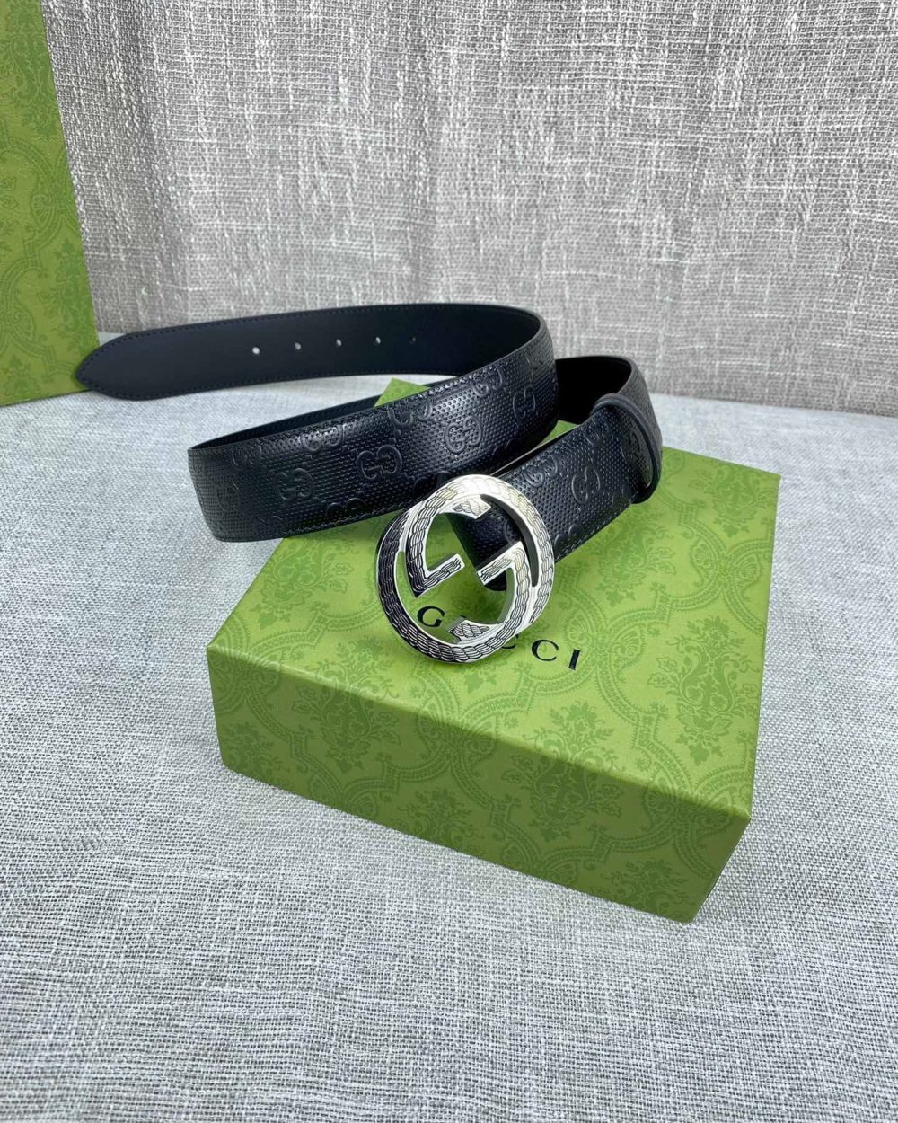 1:1 Replica Gucci Signature Belt Black For Women, Women Belt