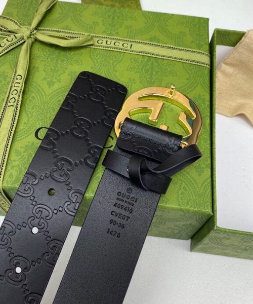 1:1 Replica Gucci Signature Belt Black For Women, Women Belt