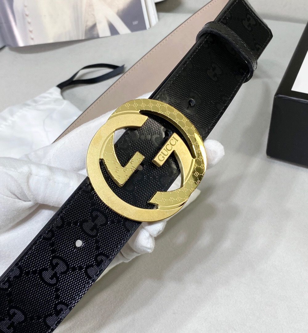 1:1 Replica Gucci Signature Belt Black For Women, Women Belt