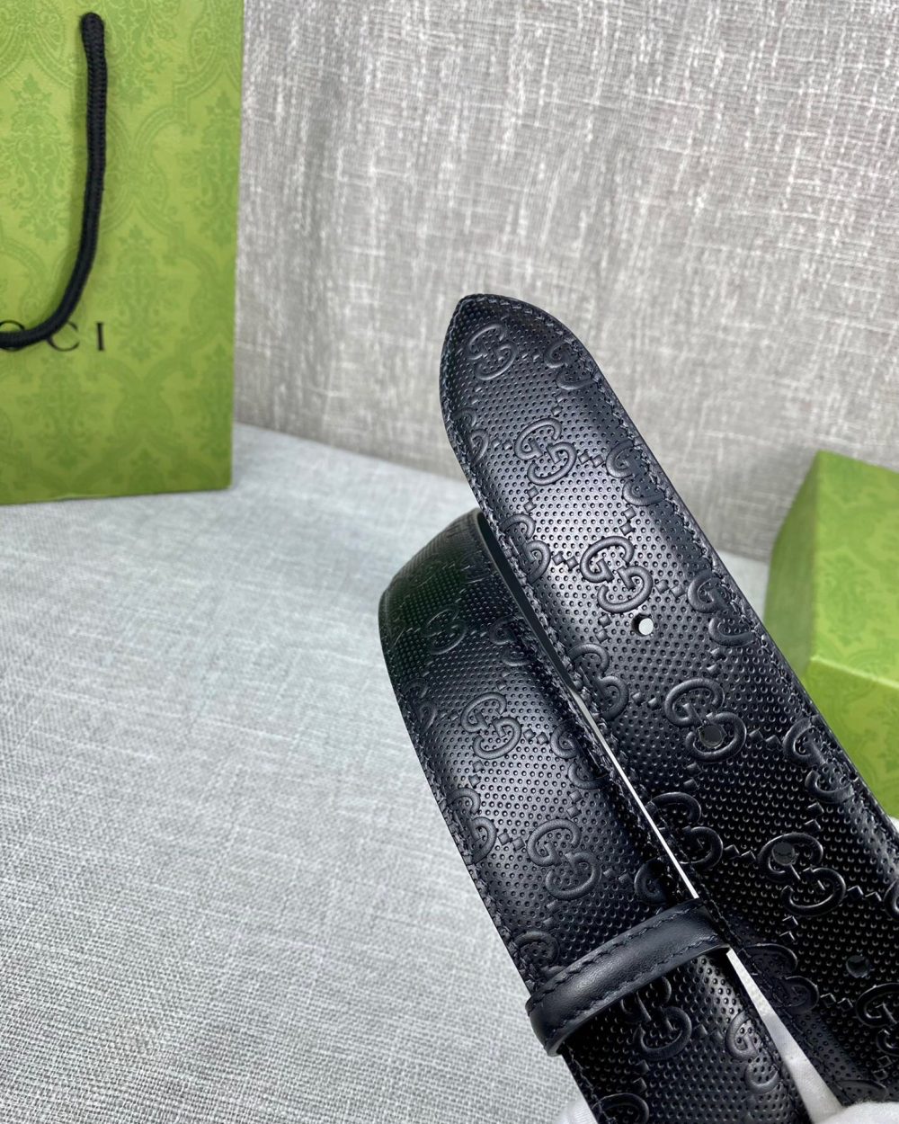 1:1 Replica Gucci Signature Belt Black For Women, Women Belt