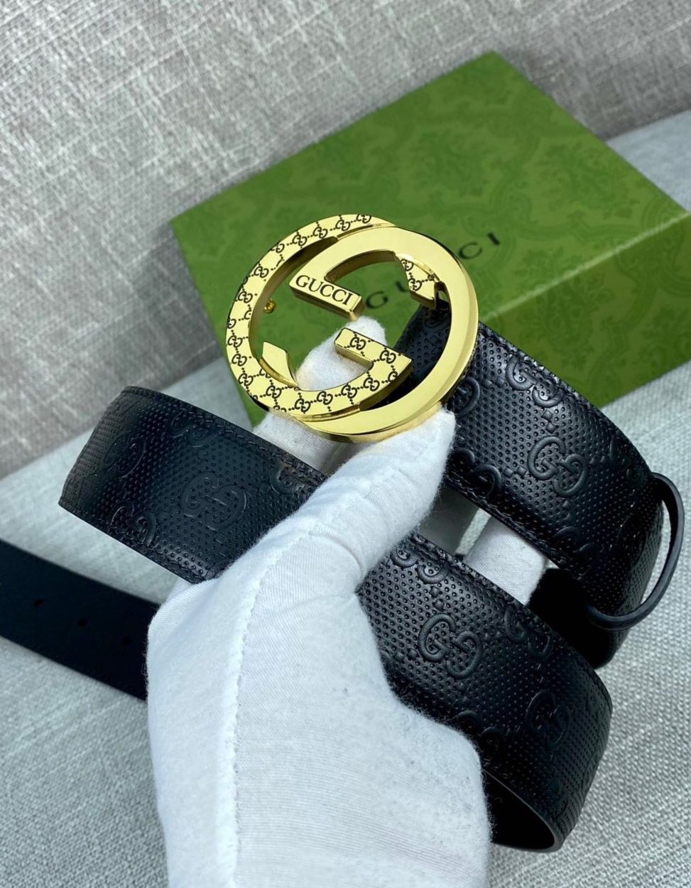 1:1 Replica Gucci Signature Belt Black For Women, Women Belt