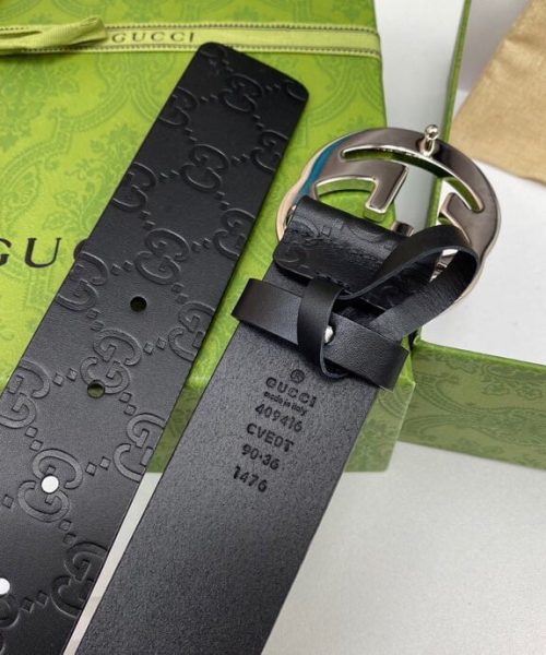 1:1 Replica Gucci Signature Belt Black For Women, Women Belt