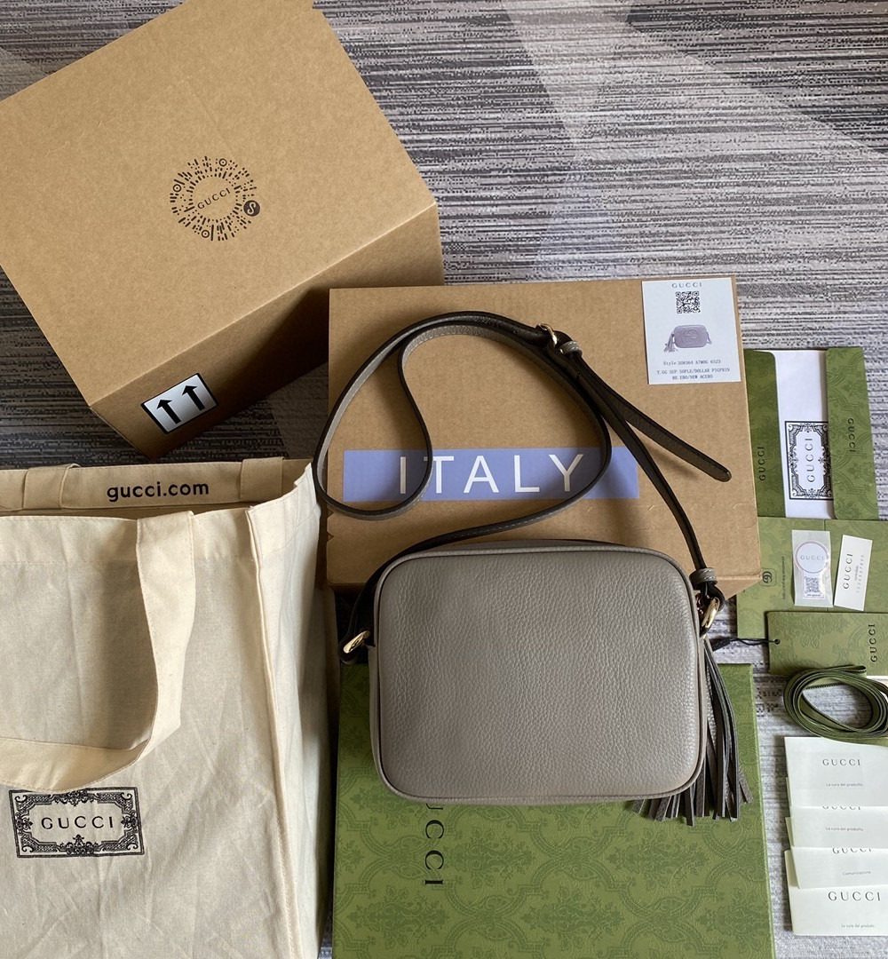 1:1 Replica Gucci Soho Small Disco Bag Red For Women, Women's Bags, Shoulder And Crossbody Bags 8in/21cm GG 308364