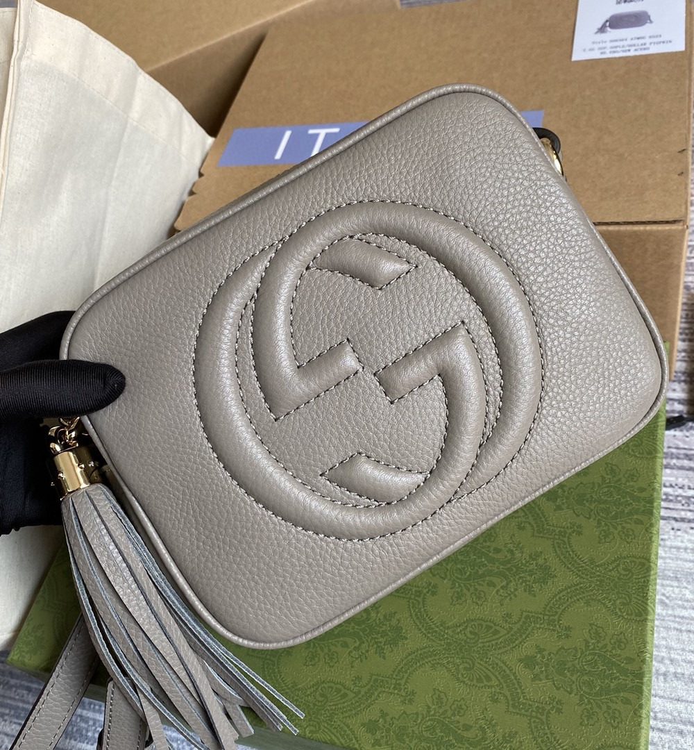 1:1 Replica Gucci Soho Small Disco Bag Red For Women, Women's Bags, Shoulder And Crossbody Bags 8in/21cm GG 308364