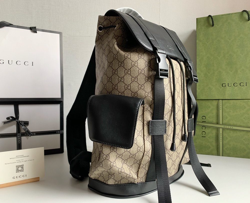 1:1 Replica Gucci Supreme Cream Backpack For Men 16.5in/42cm GG