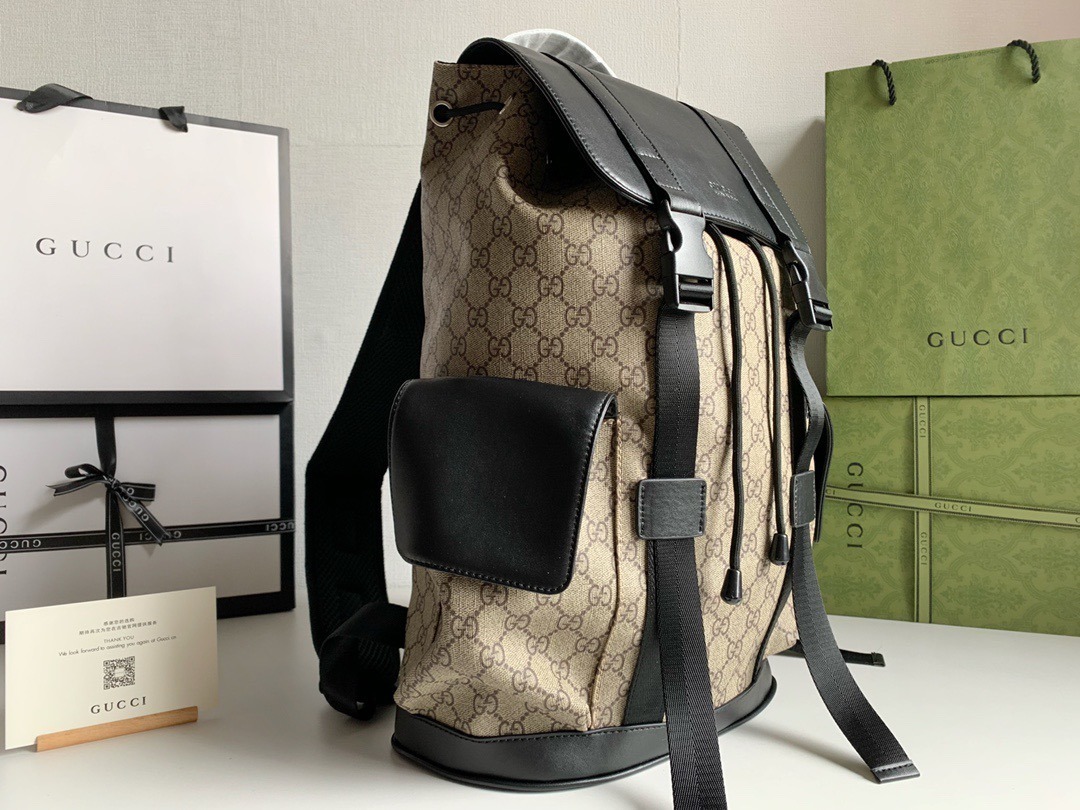 1:1 Replica Gucci Supreme Cream Backpack For Men 16.5in/42cm GG - Image 2