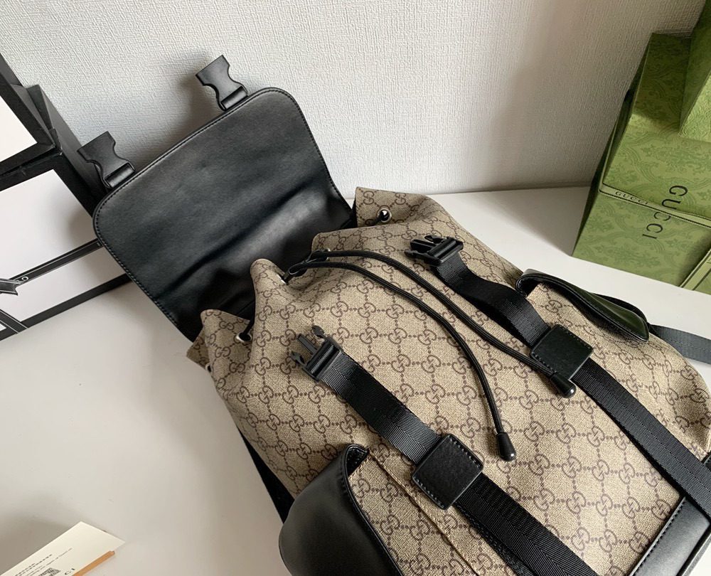 1:1 Replica Gucci Supreme Cream Backpack For Men 16.5in/42cm GG