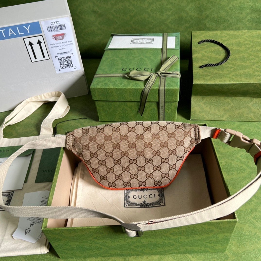 1:1 Replica Gucci The North Face x Gucci Belt Bag Beige And Ebony Original GG Canvas For Women 8.7in/22cm 650299 GY5UN 8895 - Image 4