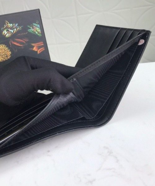 1:1 Replica Gucci Tiger Print GG Supreme Bi-Fold Wallet For Men, Men's Wallet 11cm/4.3in GG 451268 K5Z1N 8666