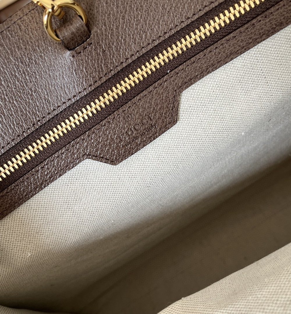 1:1 Replica Gucci Tote Bag With Jumbo Camel And Ebony Jumbo GG Canvas For Women 14.6in/37cm ‎678839 UKMDG 2570