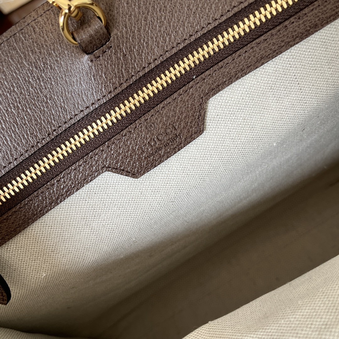 1:1 Replica Gucci Tote Bag With Jumbo Camel And Ebony Jumbo GG Canvas For Women 14.6in/37cm 678839 UKMDG 2570 - Image 8
