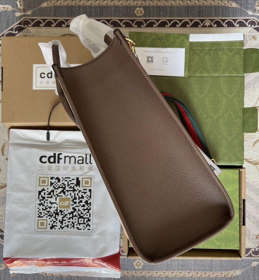 1:1 Replica Gucci Tote Bag With Jumbo Camel And Ebony Jumbo GG Canvas For Women 14.6in/37cm ‎678839 UKMDG 2570