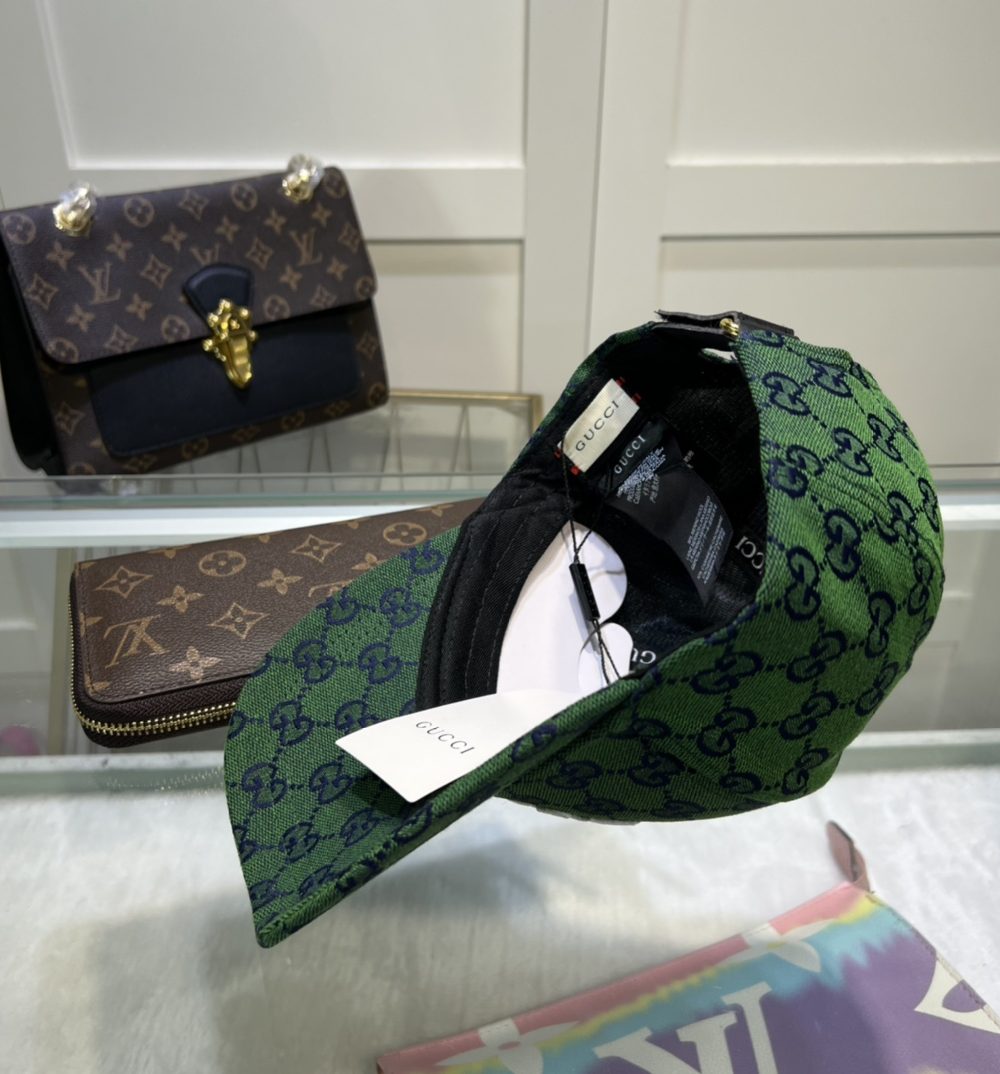 Gucci x Adidas Baseball Hat Green GG Hat