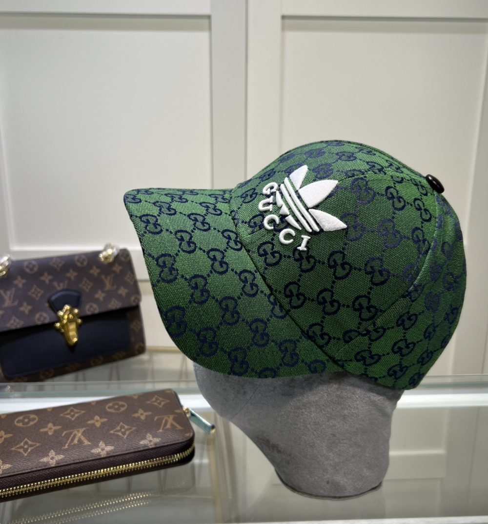 Gucci x Adidas Baseball Hat Green GG Hat