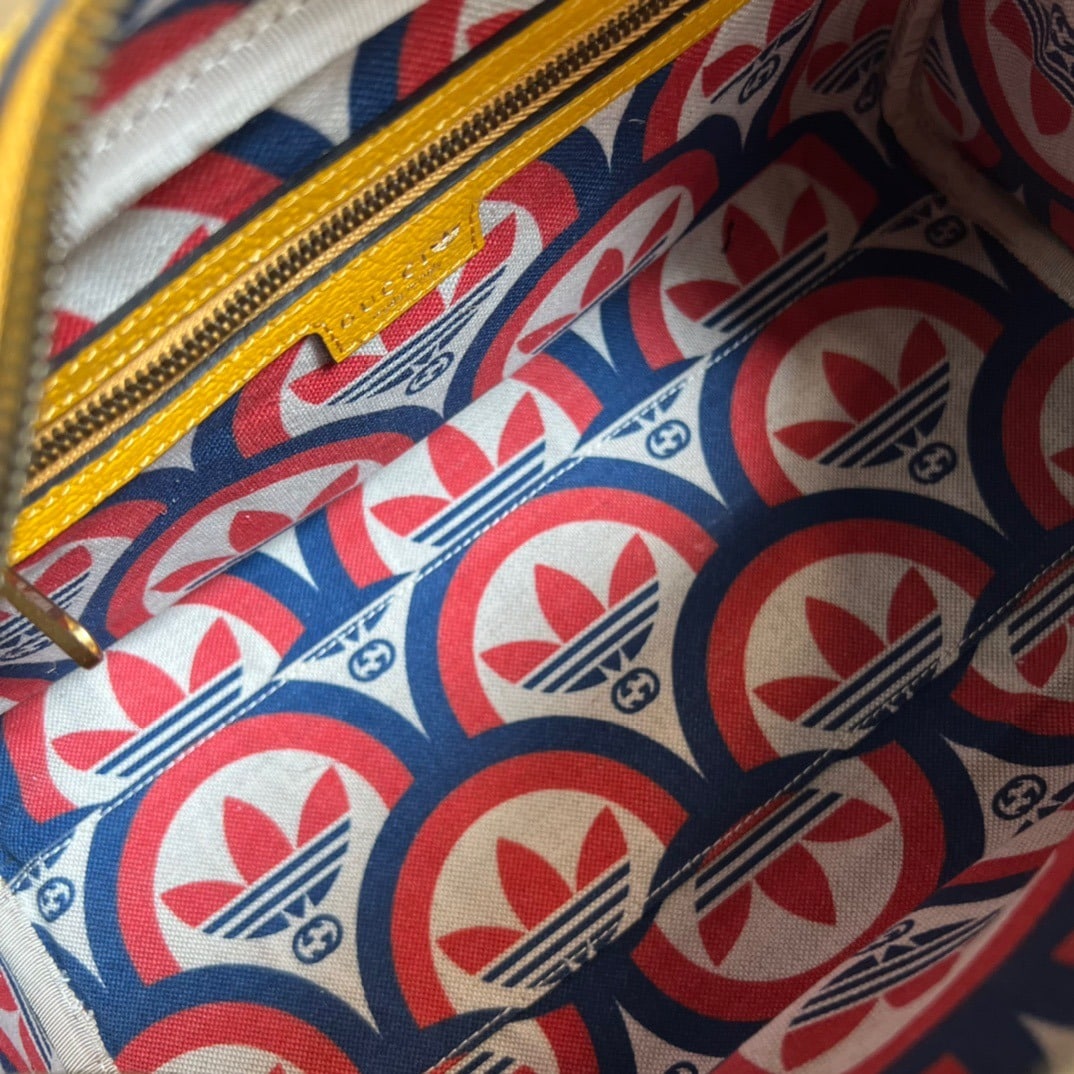 1:1 Replica Gucci x Adidas Mini Duffle Bag Yellow For Women, Women's Bags 12.4in/32cm GG - Image 8