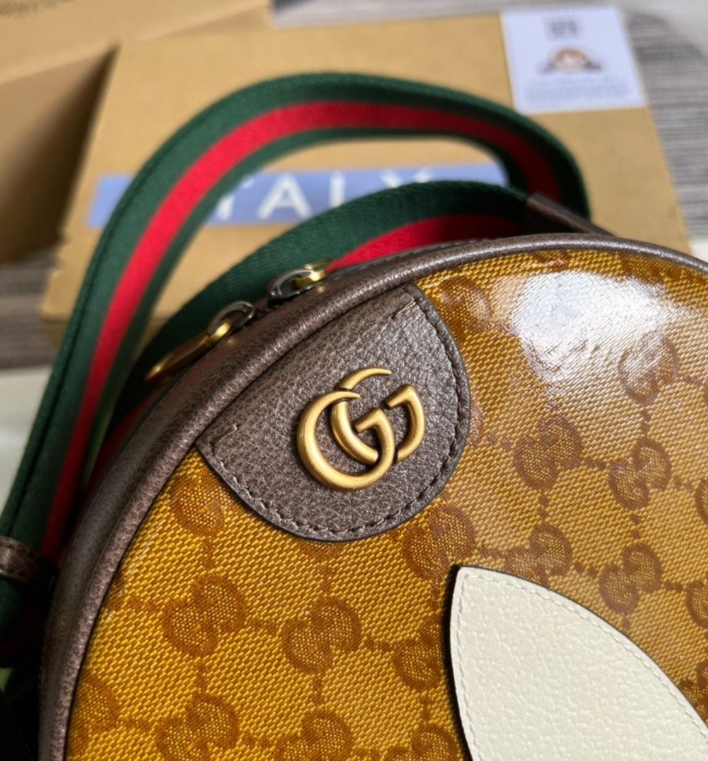 1:1 Replica Gucci x Adidas Ophidia Small Shoulder Bag Brown For Women, Women's Bags 8.6in/22cm GG 702640 UVSKT 7268