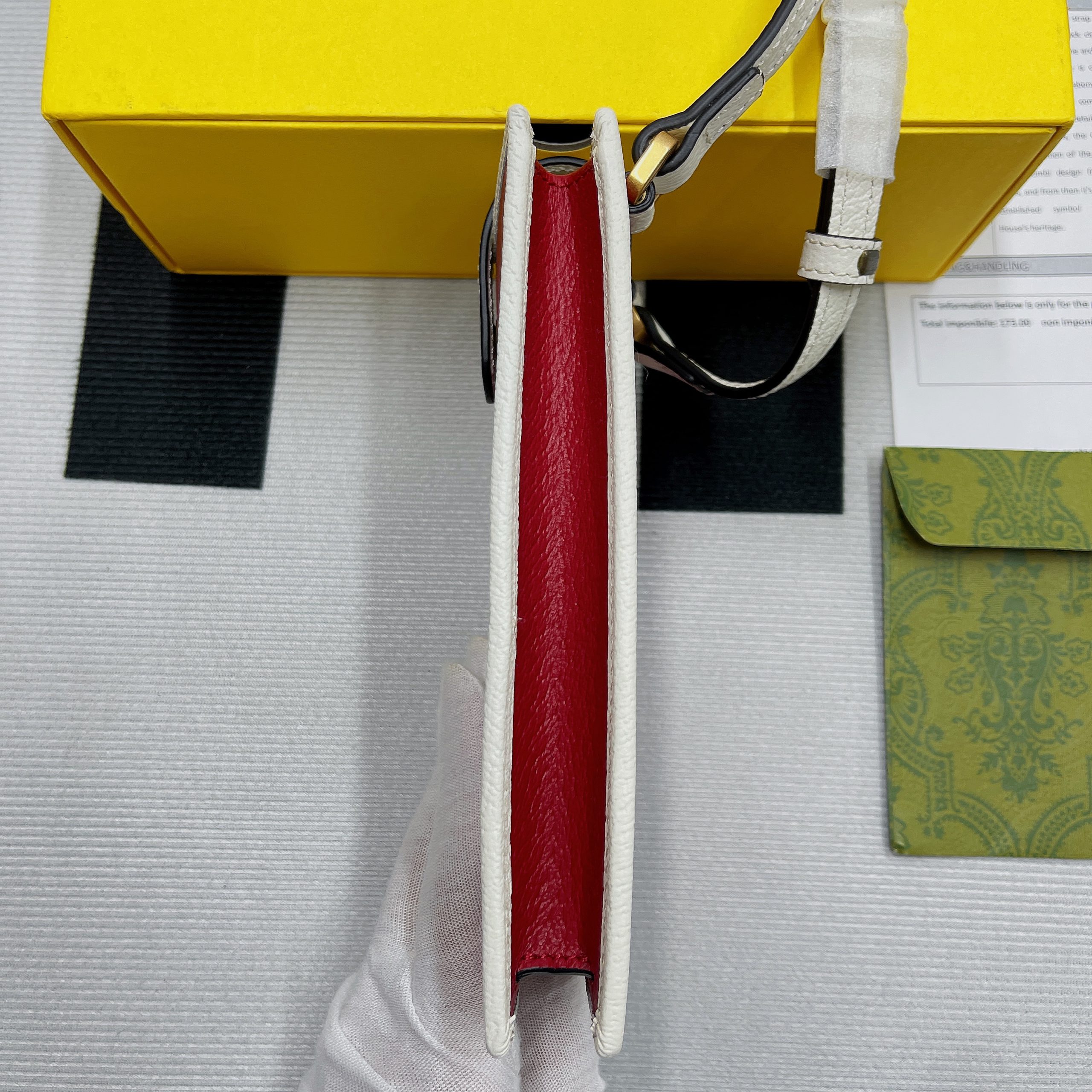 1:1 Replica Gucci x Adidas Phone Case Red For Women, Women's Bags 7.3in/18cm GG 702203 UZ3BT 6484 - Image 13