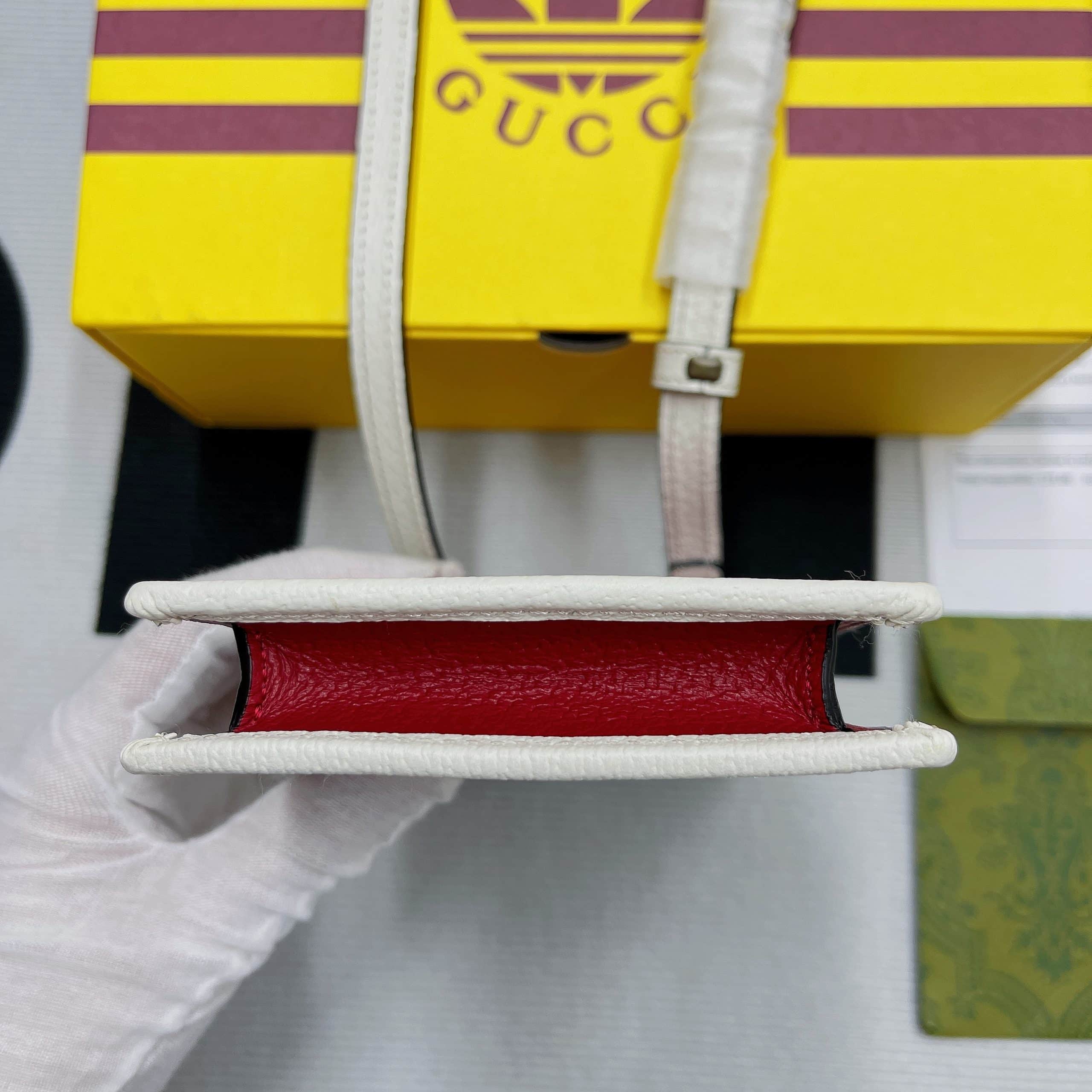 1:1 Replica Gucci x Adidas Phone Case Red For Women, Women's Bags 7.3in/18cm GG 702203 UZ3BT 6484 - Image 3