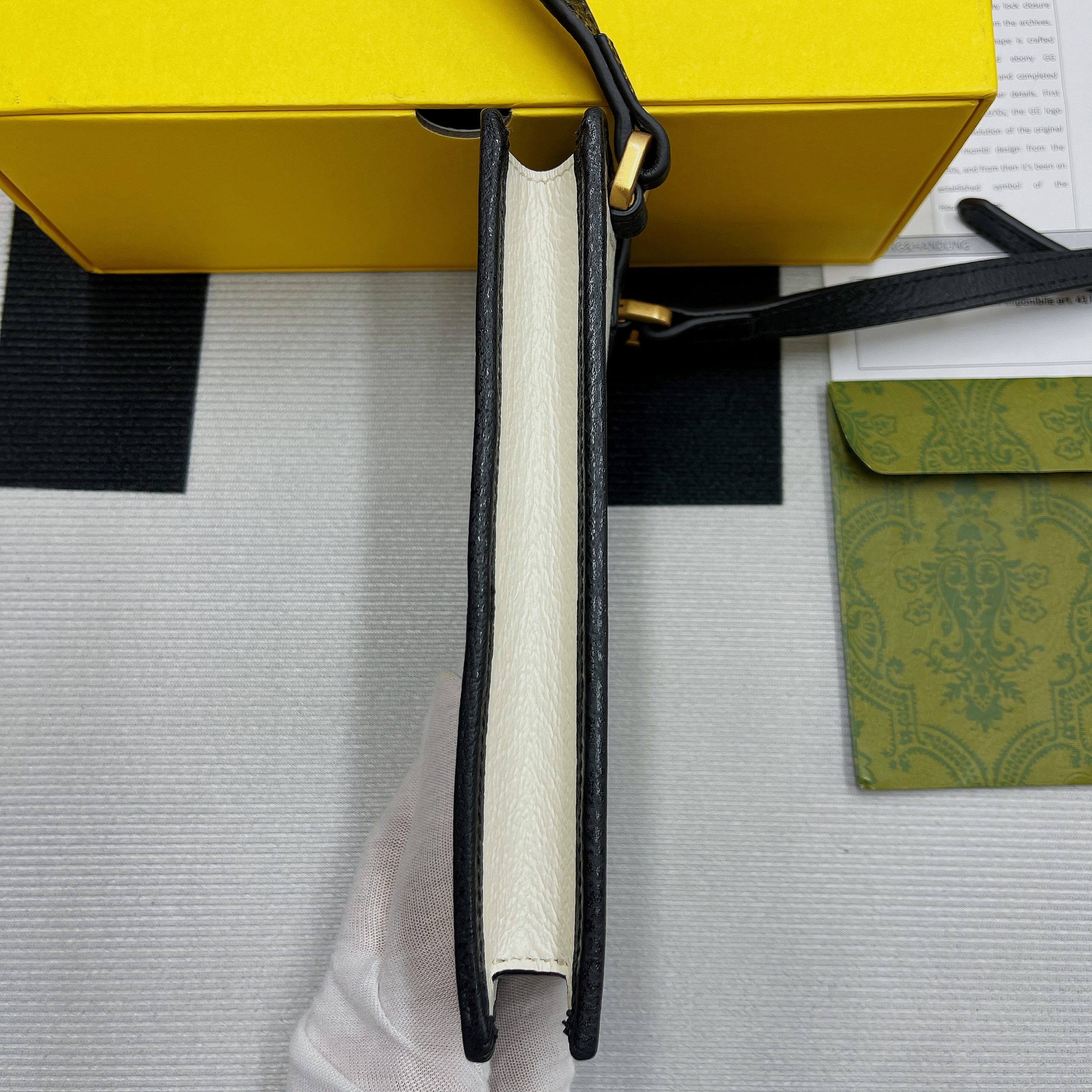 1:1 Replica Gucci x Adidas Phone Case White For Women, Women's Bags 7.3in/18cm GG - Image 10