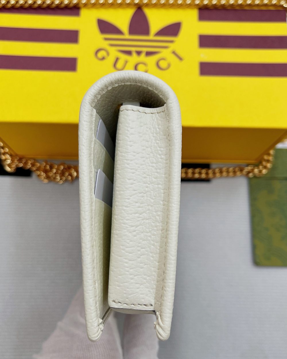1:1 Replica Gucci x Adidas Wallet With Chain Red For Women, Women's Bags 7.5in/19cm GG 621892 UZ3BG 6484