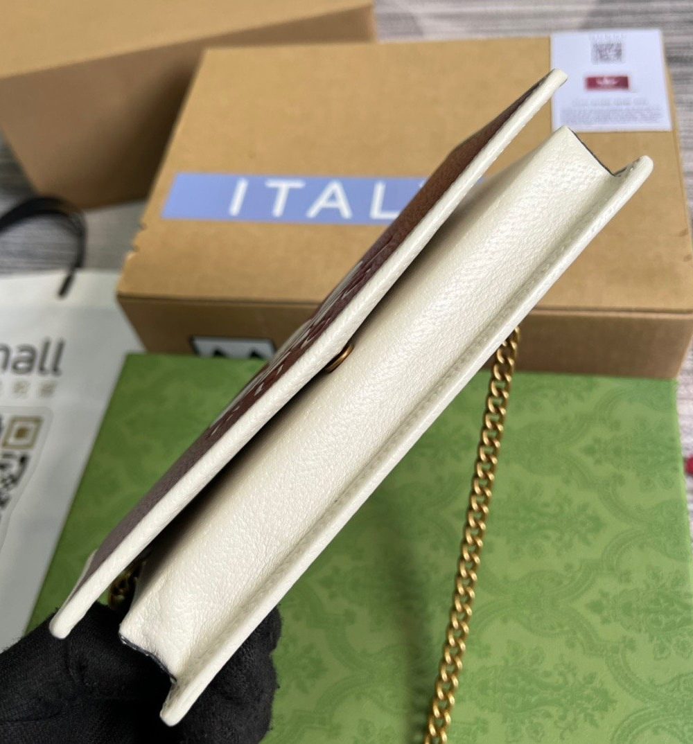 1:1 Replica Gucci x Adidas Wallet With Chain Red For Women, Women's Bags 7.5in/19cm GG 621892 UZ3BG 6484