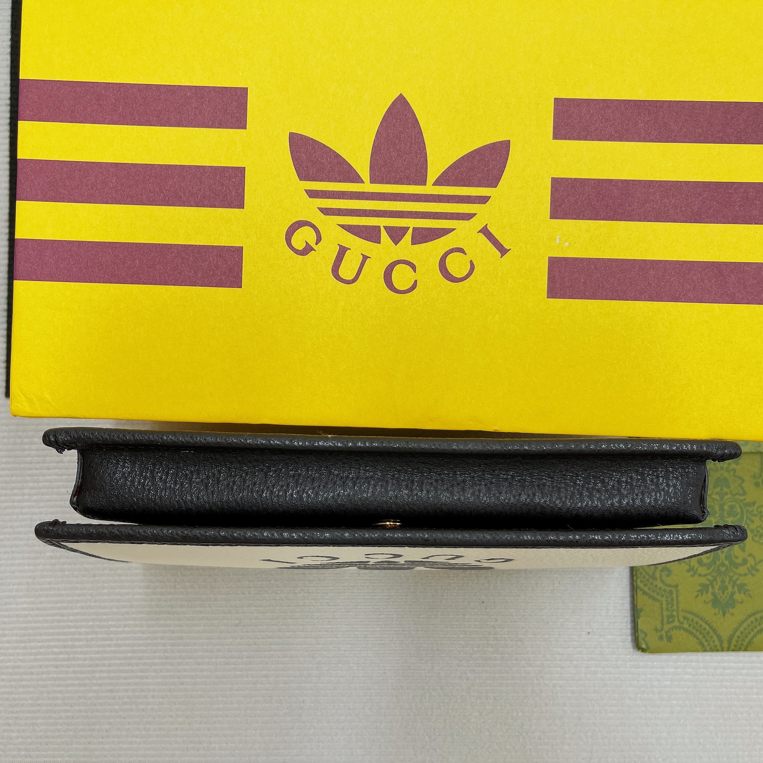 1:1 Replica Gucci x Adidas Wallet With Chain White For Women, Women's Bags 7.5in/19cm GG 621892 UZ3BG 8847 - Image 11