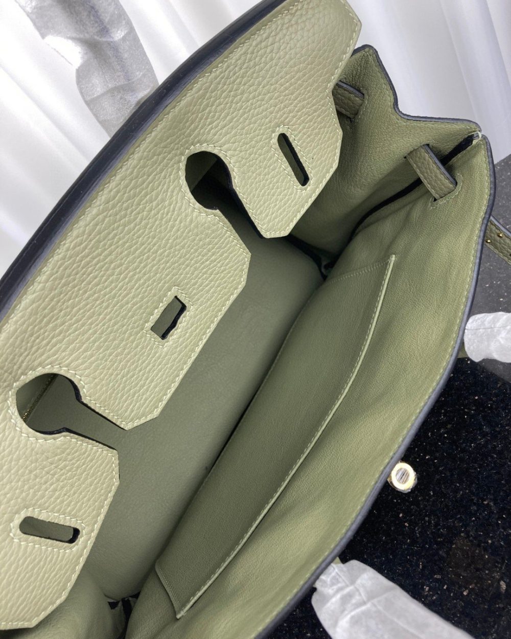 1:1 Replica Hermes Birkin Bag 30 Green Moss Toned Hardware Bag For Women, Women's Handbags, Shoulder Bags 11.8in/30cm