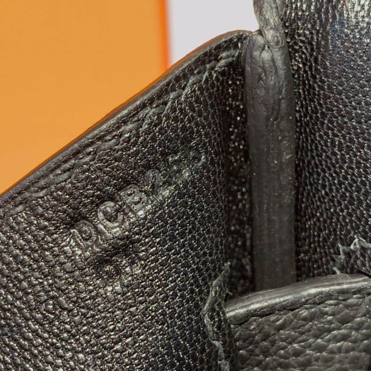 1:1 Replica Hermes Birkin Black For Women Gold Toned Hardware 9.8in/25cm - Image 9