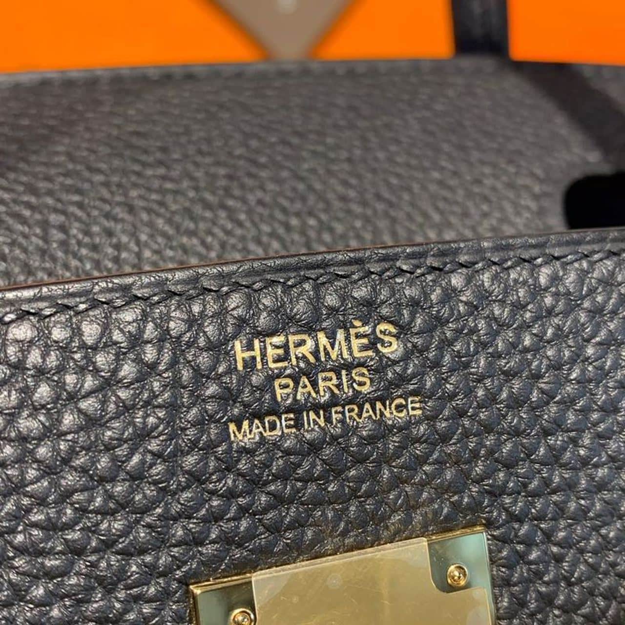 1:1 Replica Hermes Birkin Black For Women Gold Toned Hardware 9.8in/25cm - Image 6