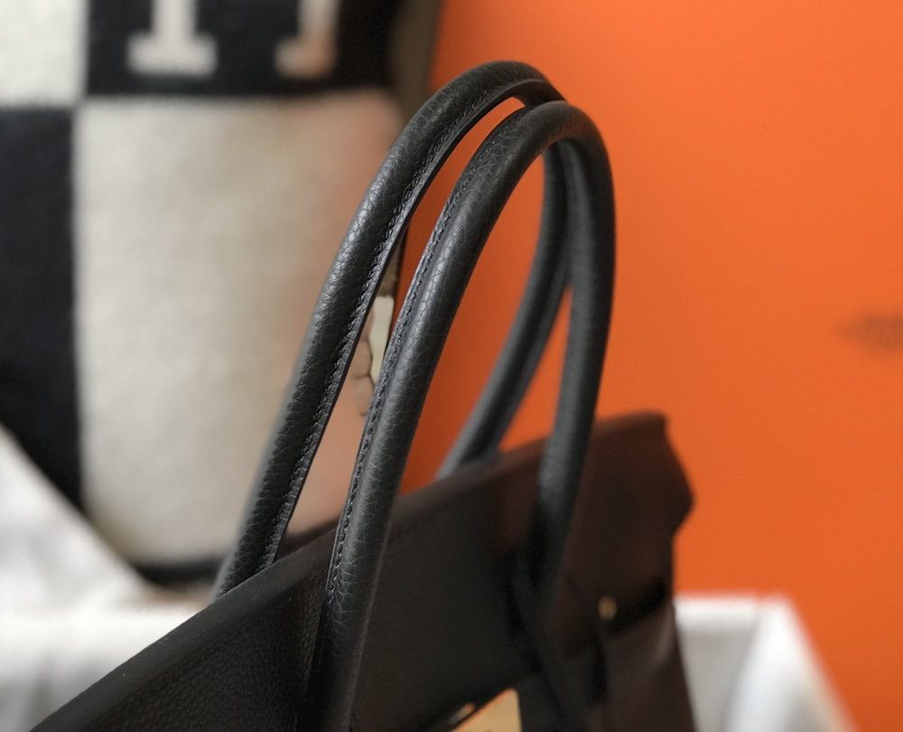 1:1 Replica Hermes Birkin Black Togo Gold Hardware Bag For Women, Women's Handbags, Shoulder Bags 30cm/12in