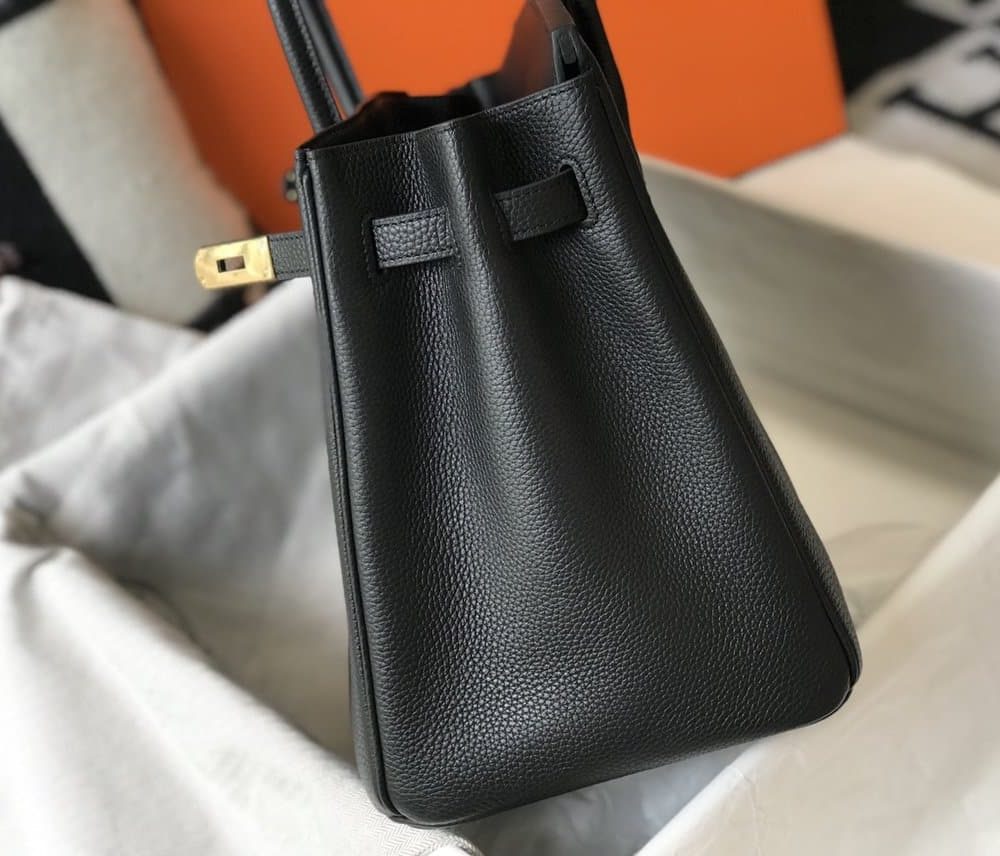 1:1 Replica Hermes Birkin Black Togo Gold Hardware Bag For Women, Women's Handbags, Shoulder Bags 30cm/12in