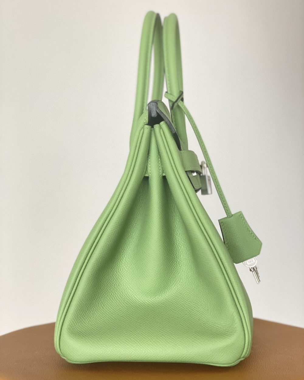 1:1 Replica Hermes Birkin Nata Swift Green For Women Silver Toned Hardware 10in/25cm