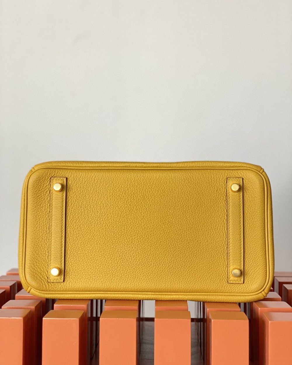 1:1 Replica Hermes Birkin Nata Swift Yellow For Women Gold Toned Hardware 10in/25cm