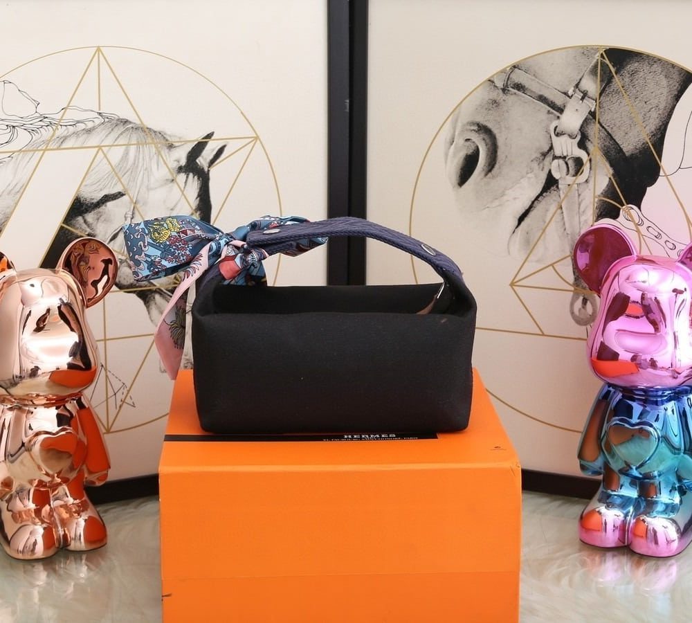 1:1 Replica Hermes Bride A Brac Case Black Bag For Women, Women's Handbags, Shoulder Bags 9.8in/25cm