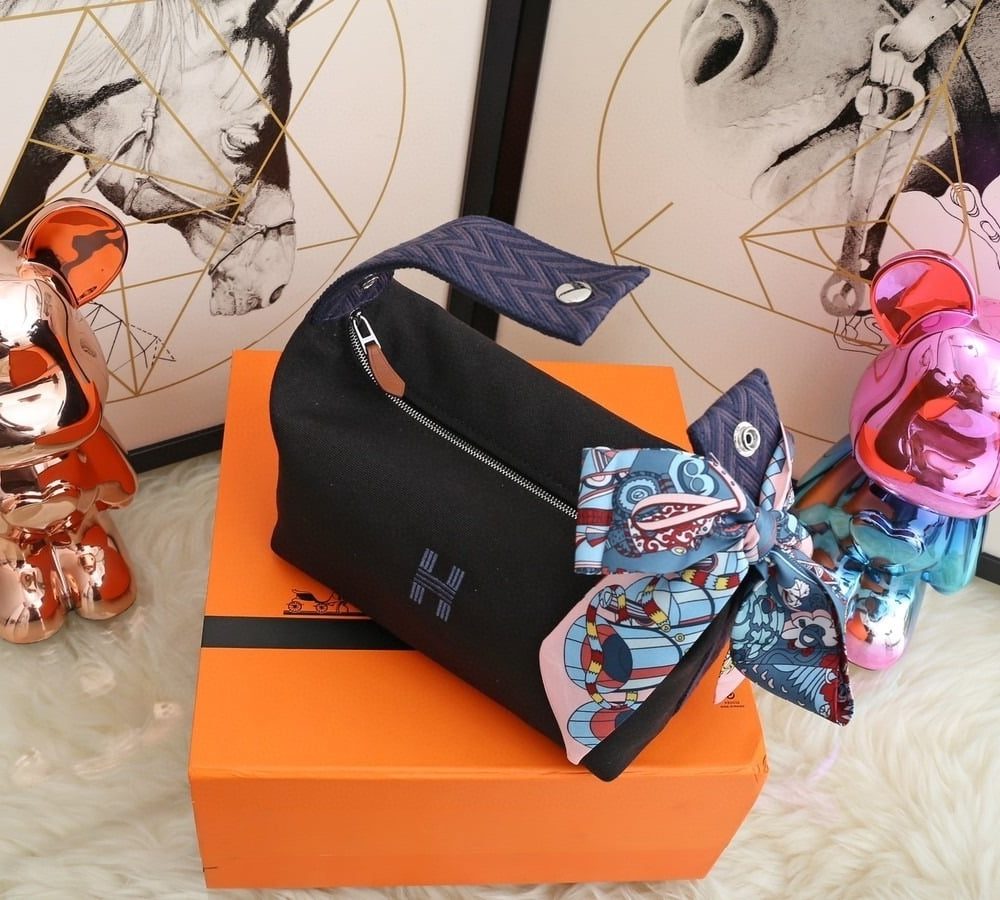 1:1 Replica Hermes Bride A Brac Case Black Bag For Women, Women's Handbags, Shoulder Bags 9.8in/25cm