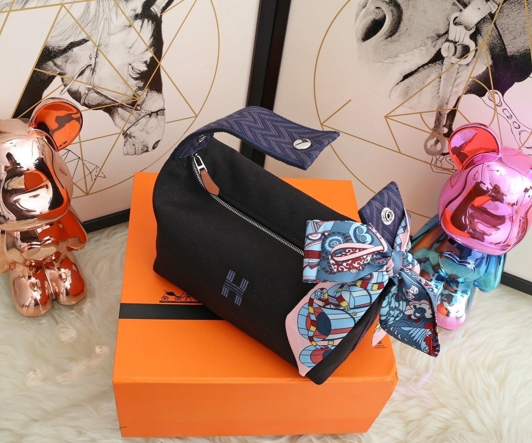 1:1 Replica Hermes Bride A Brac Case Black Bag For Women, Women's Handbags, Shoulder Bags 9.8in/25cm - Image 9