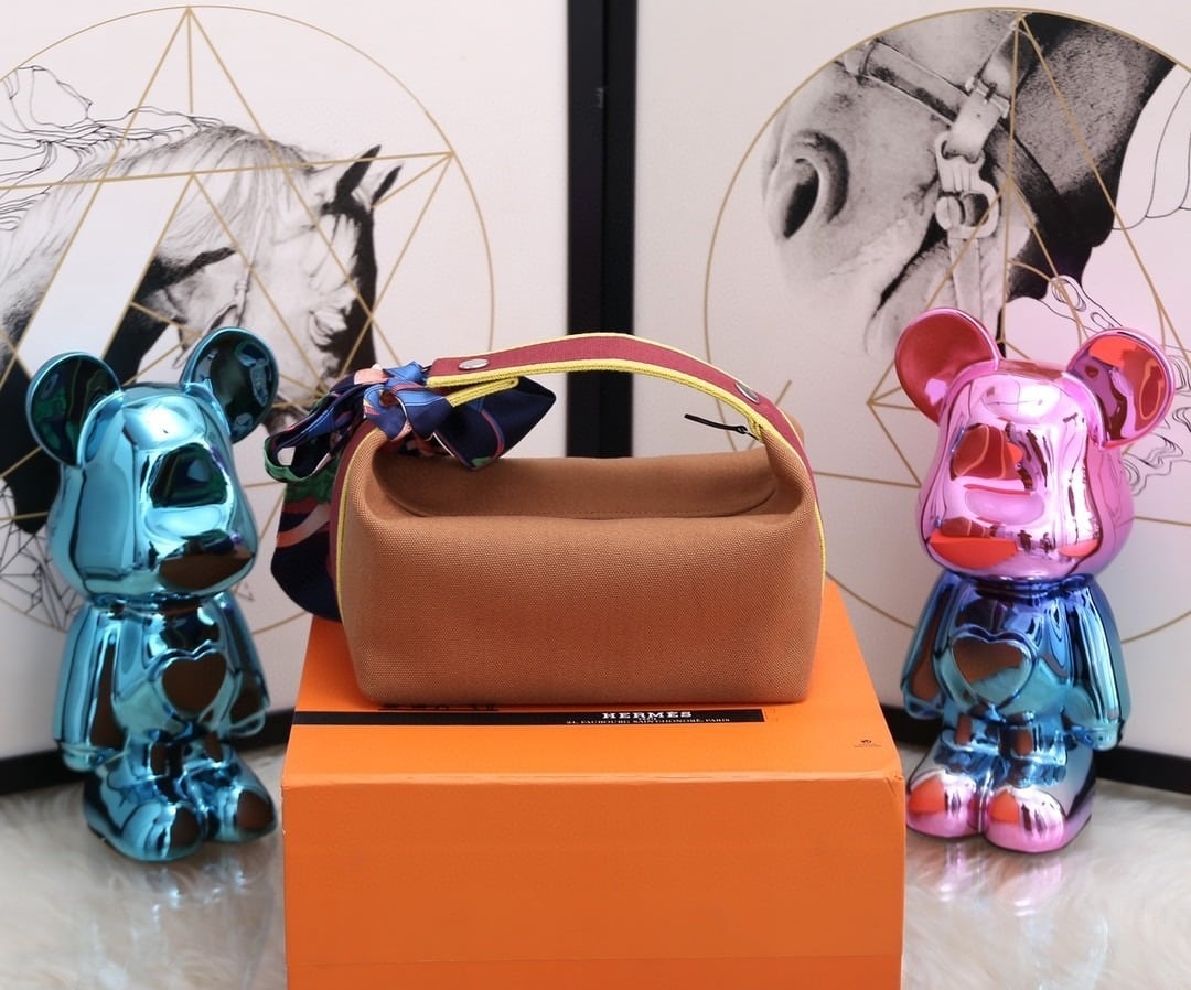 1:1 Replica Hermes Bride A Brac Case Brown Bag For Women, Women's Handbags, Shoulder Bags 9.8in/25cm - Image 9