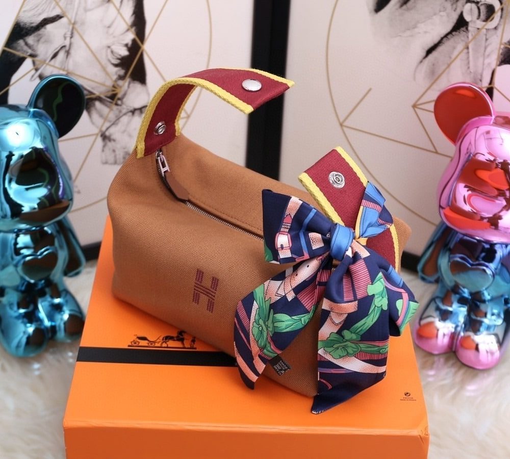 1:1 Replica Hermes Bride A Brac Case Brown Bag For Women, Women's Handbags, Shoulder Bags 9.8in/25cm