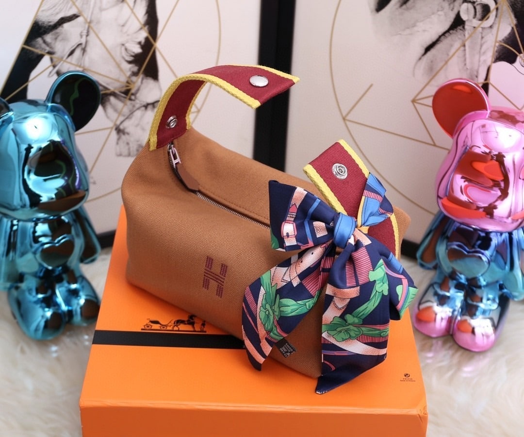 1:1 Replica Hermes Bride A Brac Case Brown Bag For Women, Women's Handbags, Shoulder Bags 9.8in/25cm - Image 8