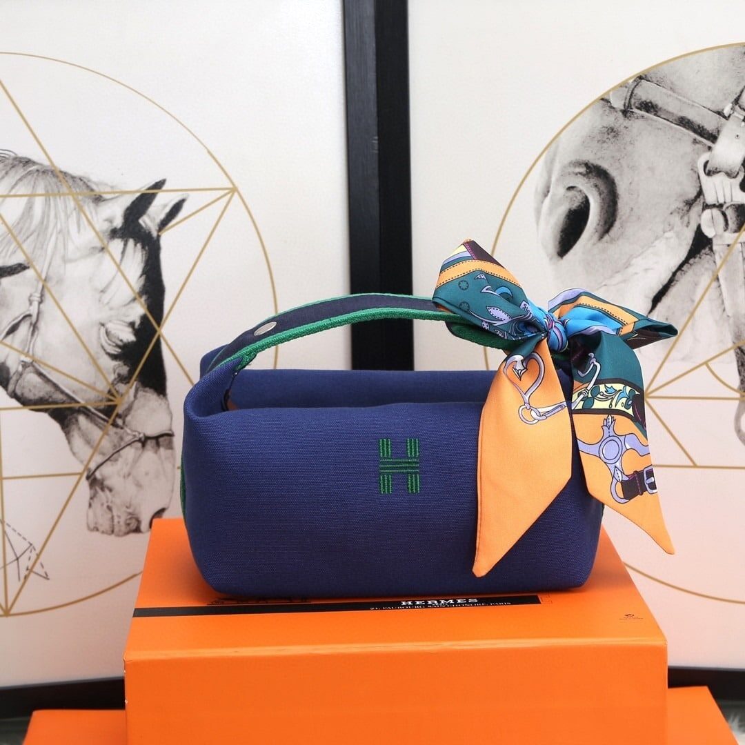 1:1 Replica Hermes Bride A Brac Case Dark Blue Bag For Women, Women's Handbags, Shoulder Bags 9.8in/25cm
