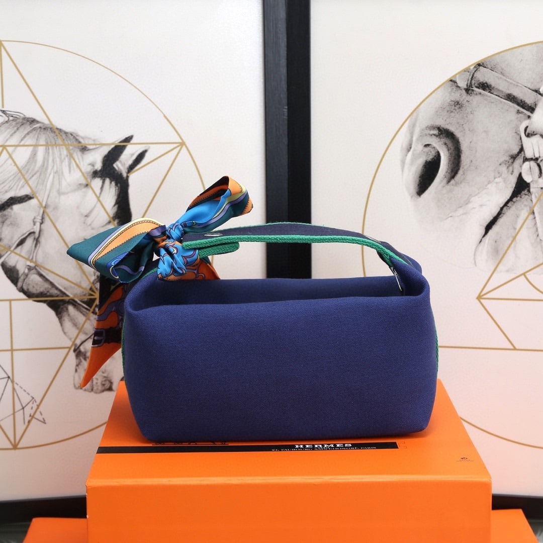 1:1 Replica Hermes Bride A Brac Case Dark Blue Bag For Women, Women's Handbags, Shoulder Bags 9.8in/25cm - Image 3