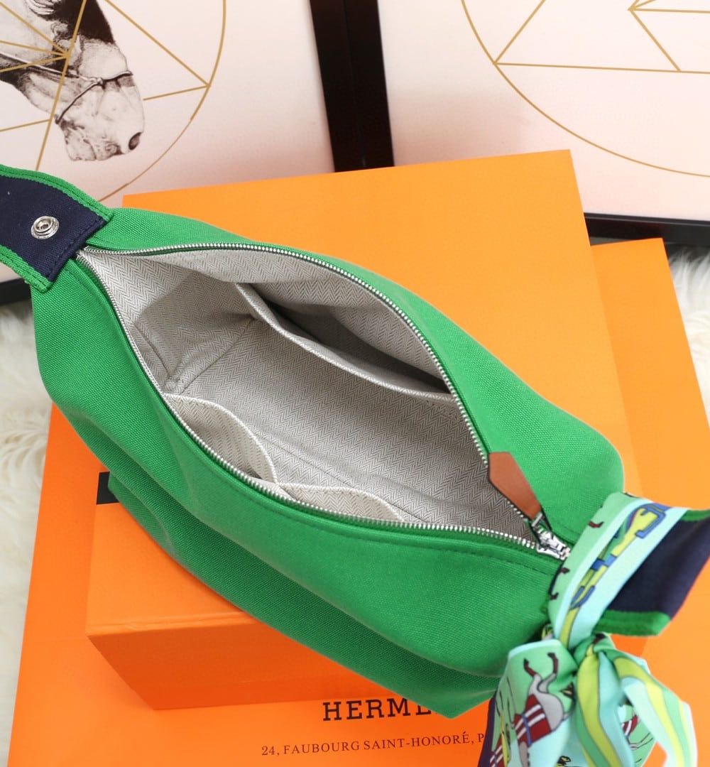 1:1 Replica Hermes Bride A Brac Case Green Bag For Women, Women's Handbags, Shoulder Bags 9.8in/25cm