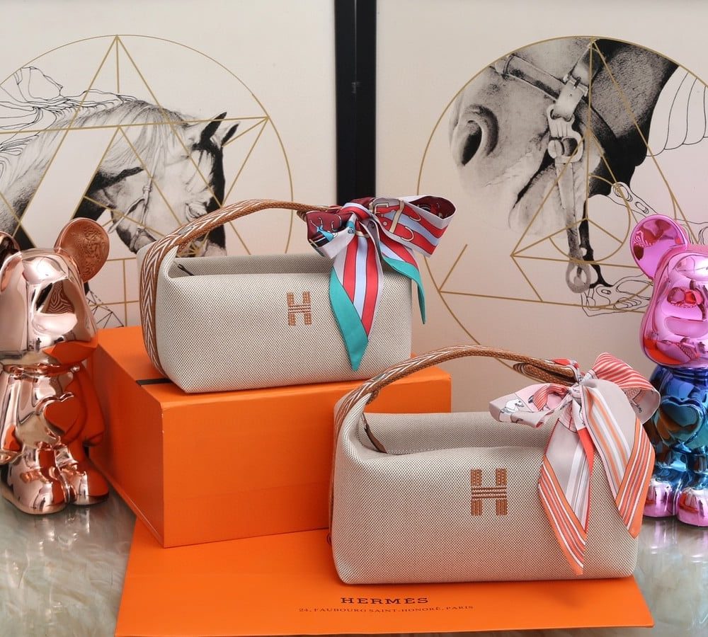 1:1 Replica Hermes Bride A Brac Case Grey Bag For Women, Women's Handbags, Shoulder Bags 9.8in/25cm