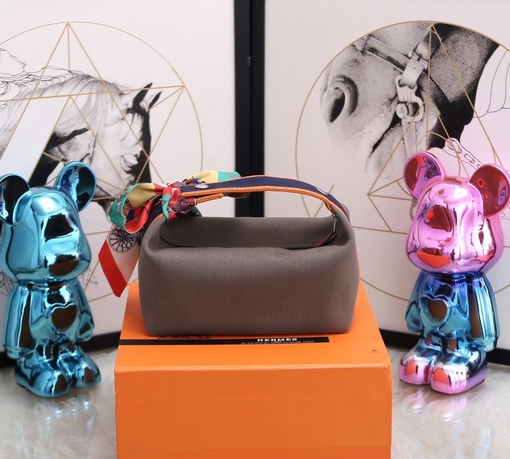 1:1 Replica Hermes Bride A Brac Case Grey Bag For Women, Women's Handbags, Shoulder Bags 9.8in/25cm