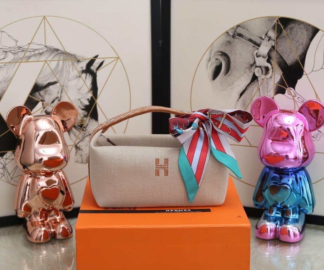 1:1 Replica Hermes Bride A Brac Case Grey Bag For Women, Women's Handbags, Shoulder Bags 9.8in/25cm - Image 2