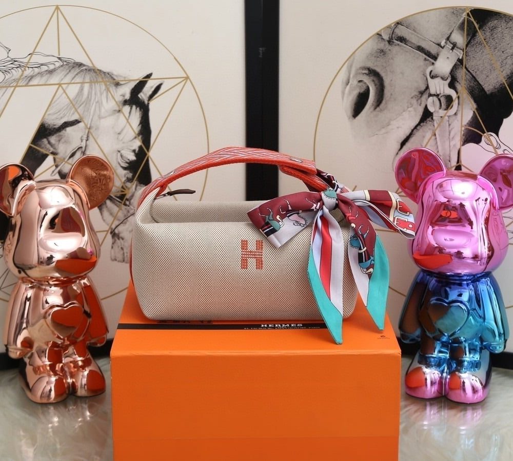 1:1 Replica Hermes Bride A Brac Case Grey Bag For Women, Women's Handbags, Shoulder Bags 9.8in/25cm