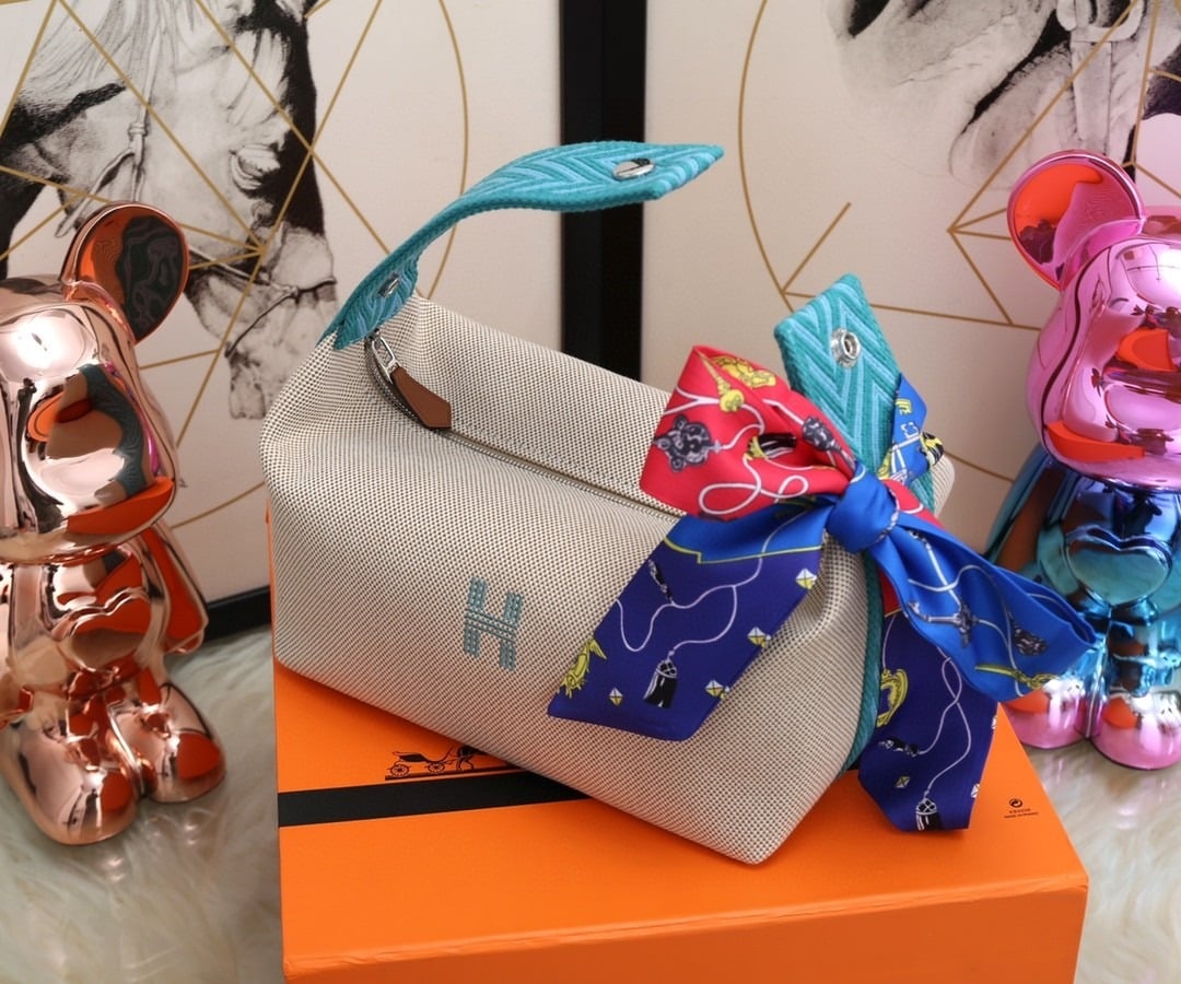 1:1 Replica Hermes Bride A Brac Case Grey Bag For Women, Women's Handbags, Shoulder Bags 9.8in/25cm - Image 8