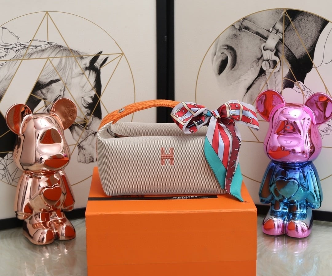 1:1 Replica Hermes Bride A Brac Case Grey Bag For Women, Women's Handbags, Shoulder Bags 9.8in/25cm - Image 7