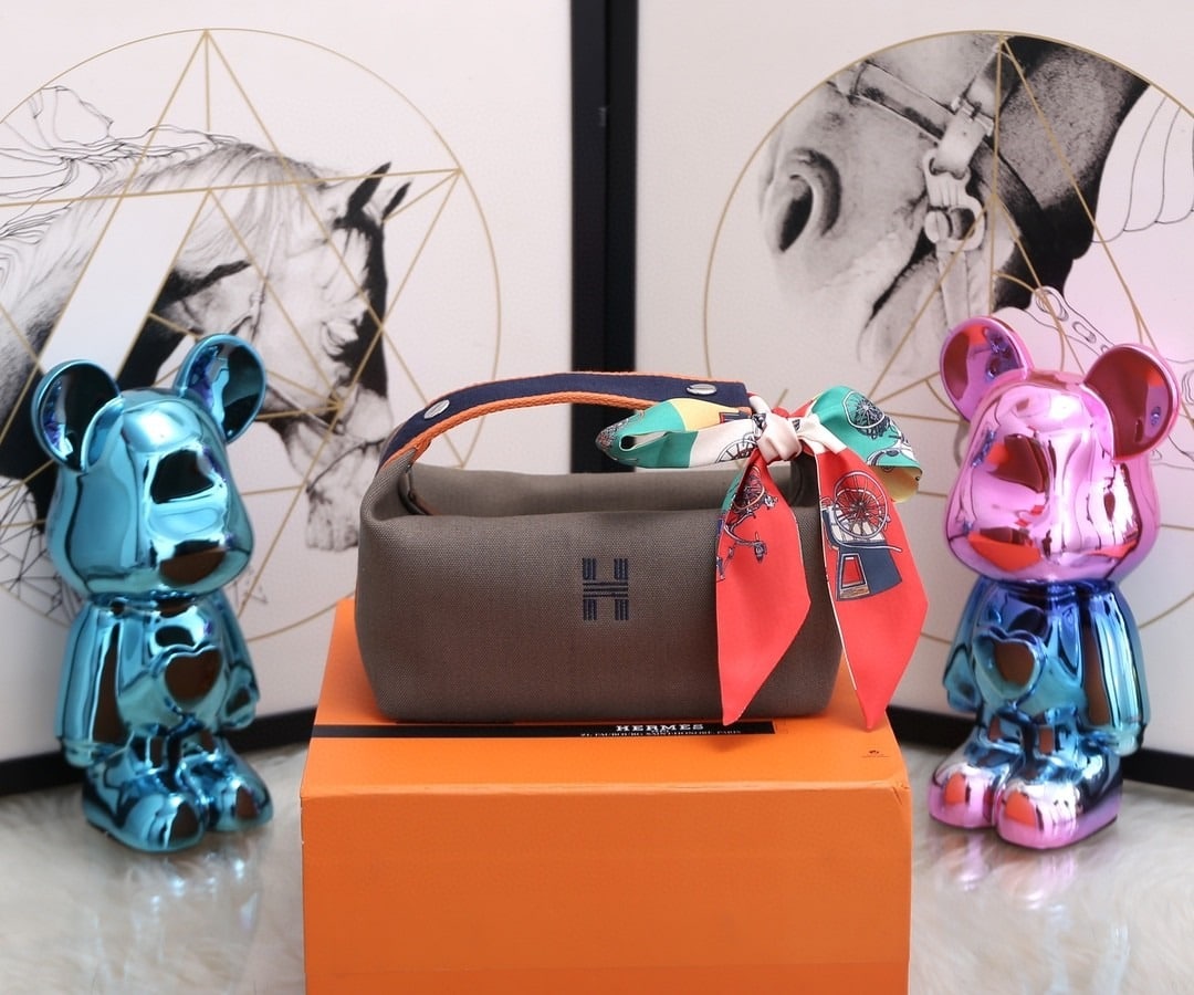 1:1 Replica Hermes Bride A Brac Case Grey Bag For Women, Women's Handbags, Shoulder Bags 9.8in/25cm - Image 4